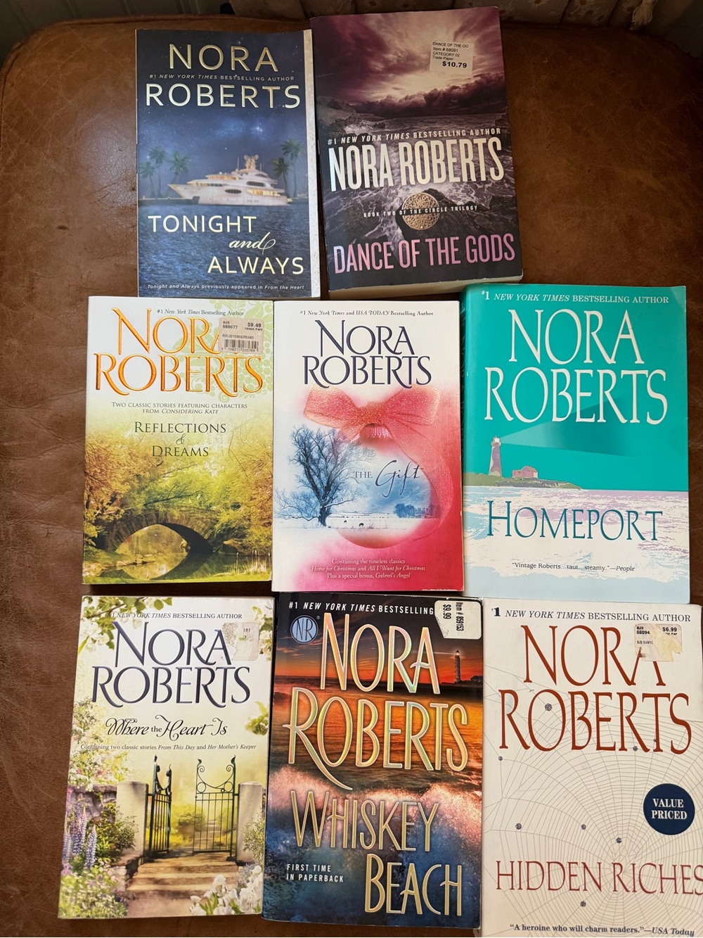 Lot of 8 Nora Roberts Fiction Novels Paperback Books